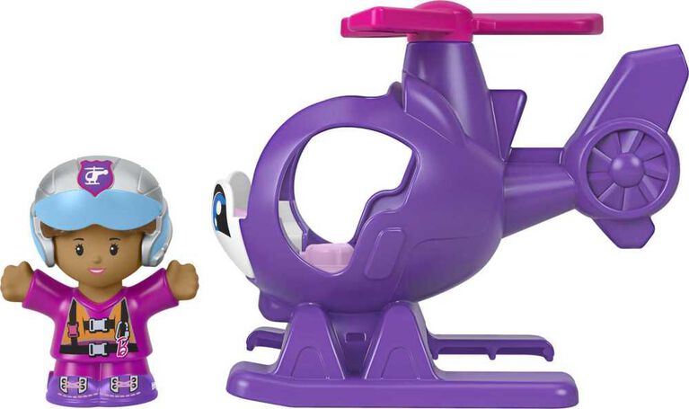 Fisher-Price Little People Barbie Toy Helicopter and Figure, Toddler and Preschool Toy