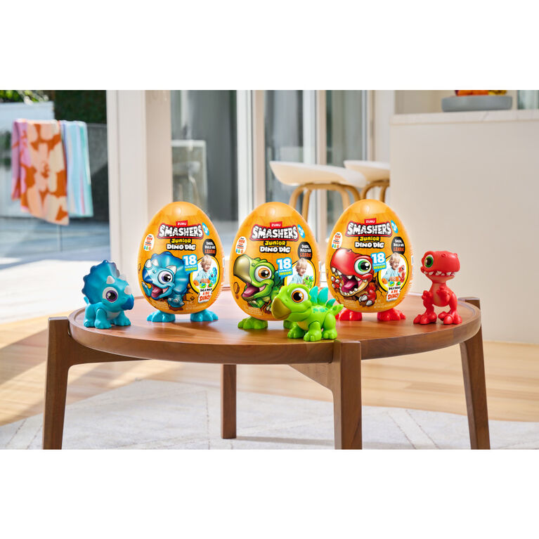 Smashers Junior Dino Dig Small Egg Raptor (Red)