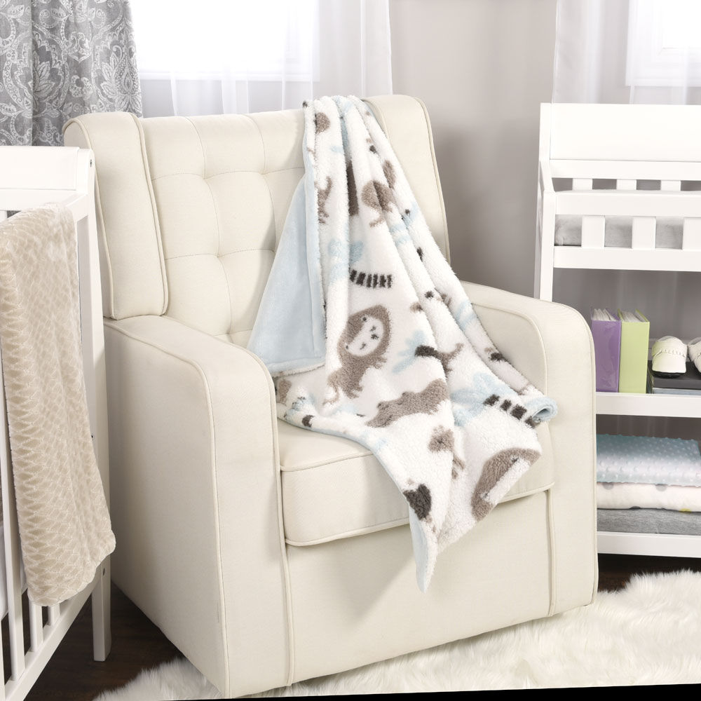 Koala Baby Baby Blanket Blue Printed Jungle Animal