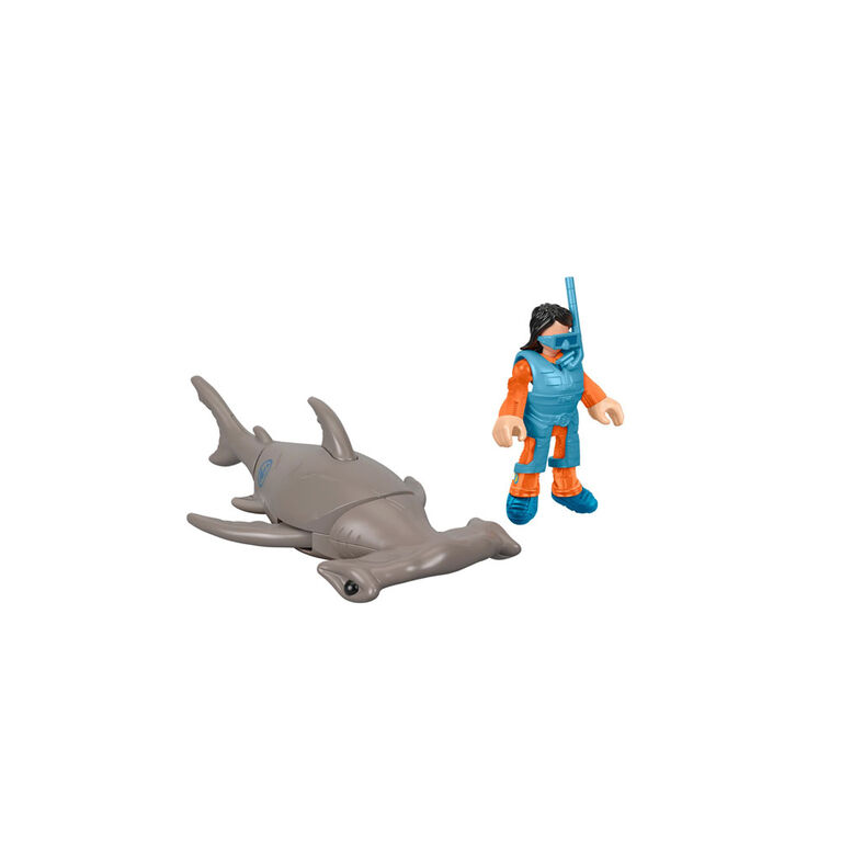 Fisher-Price Imaginext Hammerhead Shark & Snorkeler
