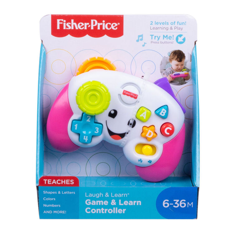 Fisher-Price - Rires et Éveil - Manette de jeu vidéo jouet - Édition anglaise