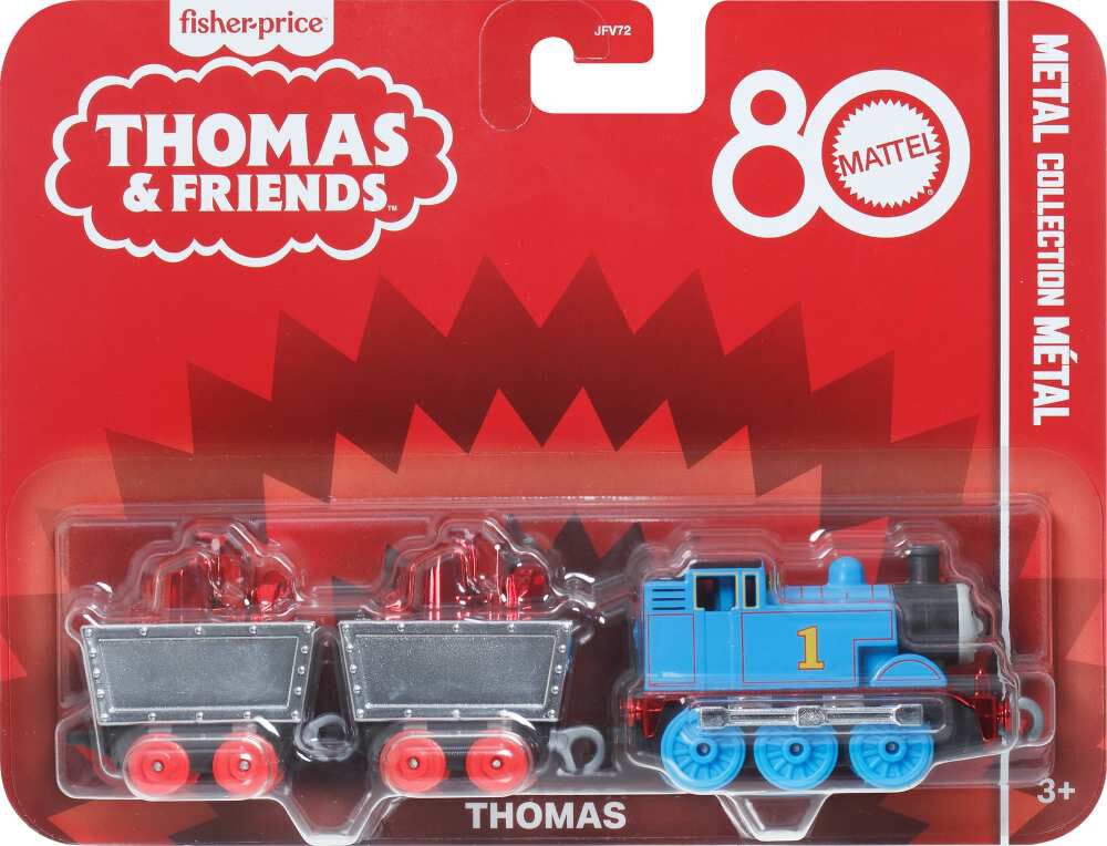 Fisher-Price Thomas & Friends Small Die-Cast Mattel 80th Engine, Collectible Toy Metal Train