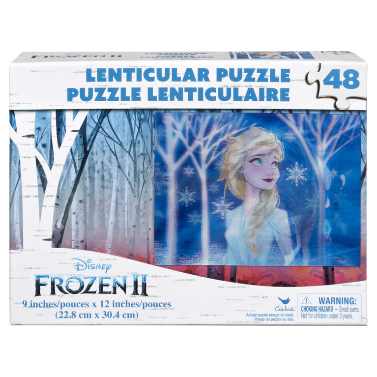 Frozen 2, puzzle lenticulaire (3D) de 48 pièces