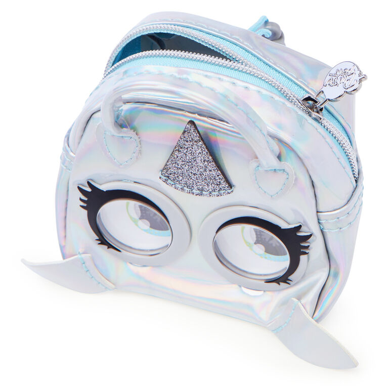 Purse Pets Micros, Narwow Narwhal Stylish Small Purse with Eye Roll Feature
