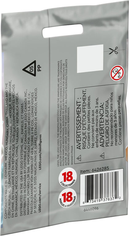 Figurines LEGO Disney Série 100, 71038 Ensemble de jeu de construction édition limitée (1 des 18 à collectionner)