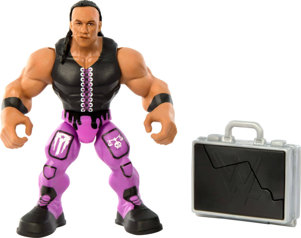WWE Knuckle Crunchers Damian Priest Action Figure & Accessories, Bone-Crunching Movement, 3.25-inch