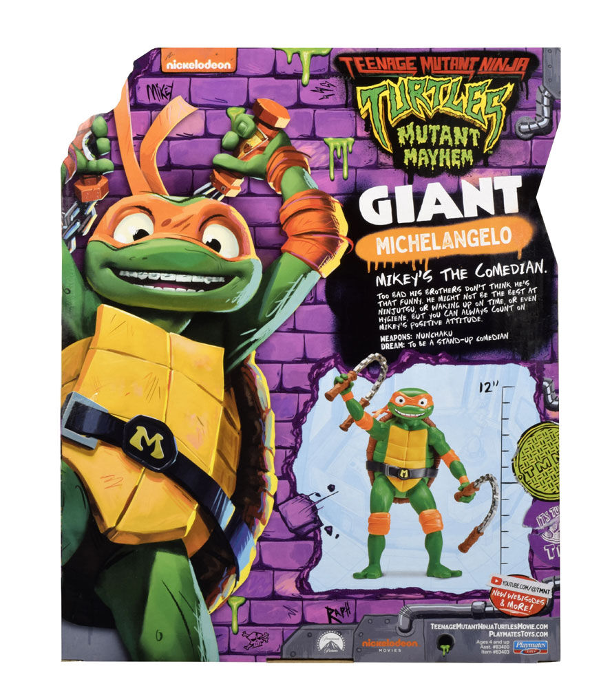 Teenage Mutant Ninja Turtles Mutant Mayhem Giant Michelangelo Figure