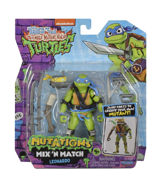 Tales of Teenage Mutant Ninja Turtles: Assortiment de figurines de base Leonardo de Mutations mix and match