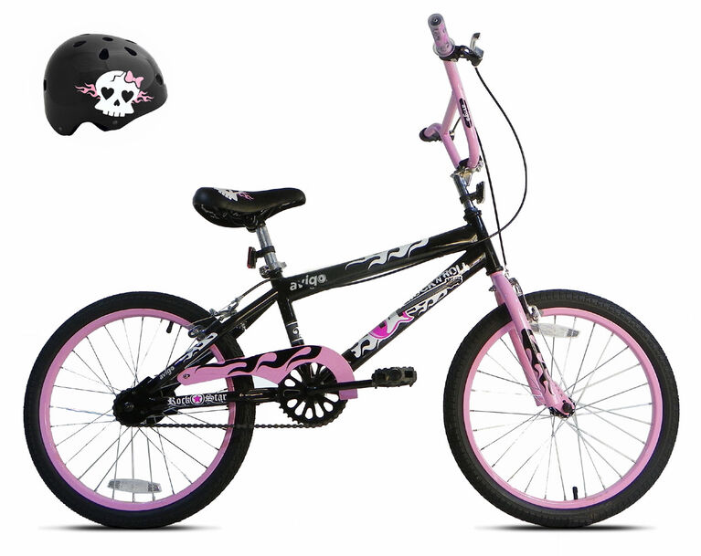 Avigo Rock N Roll Gurl Bike with Helmet - 20 inch