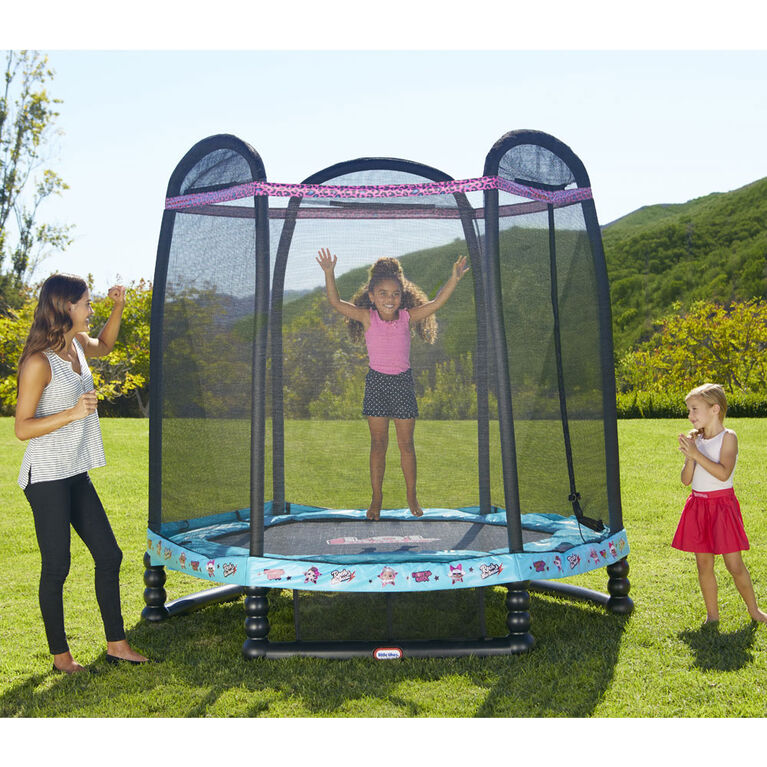 L.O.L. Surprise! 7 ft Enclosed Trampoline with Safety Net