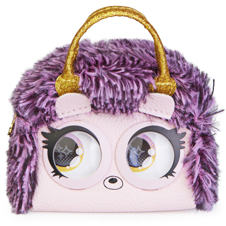 Purse Pets Micros, Edgy Hedgy Hedgehog Stylish Small Purse with Eye Roll Feature