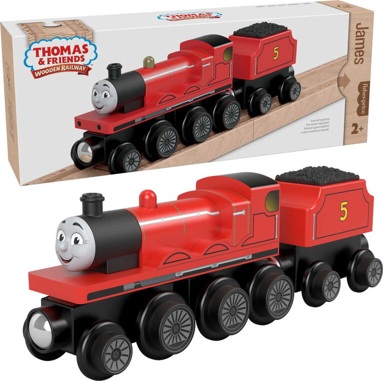 Thomas and Friends Wooden Railway James Engine and Coal-Car