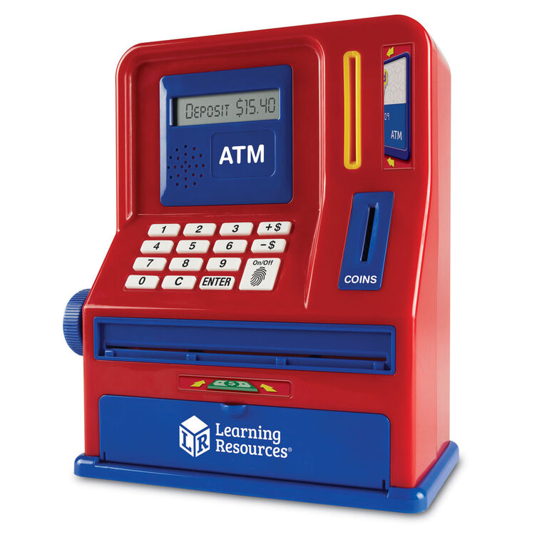 Learning Resources Pretend and Play Teaching ATM Bank - Édition anglaise
