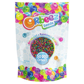 Orbeez, The One and Only, Sac Arc-en-ciel contenant 50 000 billes d'eau, jouets sensoriel