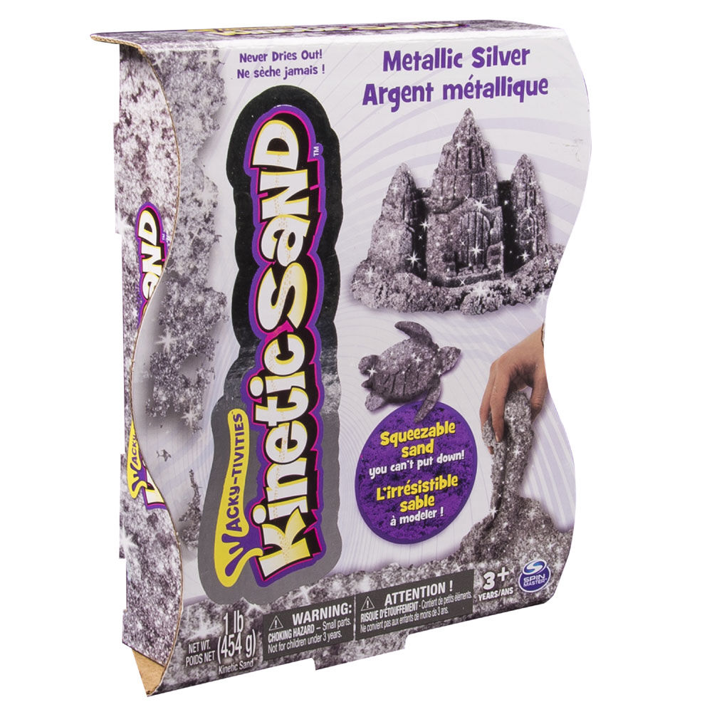 Kinetic sand metallic silver clearance