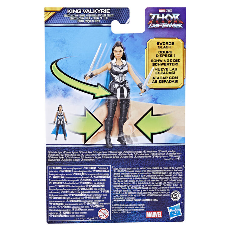 Marvel Studios' Thor: Love and Thunder King Valkyrie Toy, 6-Inch-Scale Deluxe Action Figure