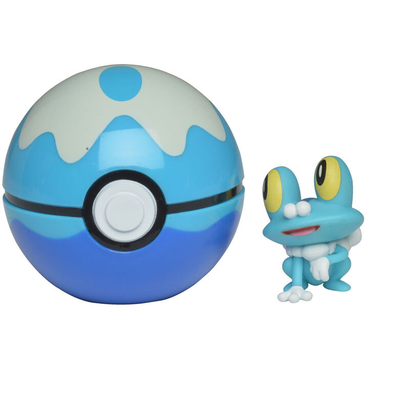 Pokémon Clip 'N' Go - Grenousse (Froakie) et ballon de plongée - Édition anglaise