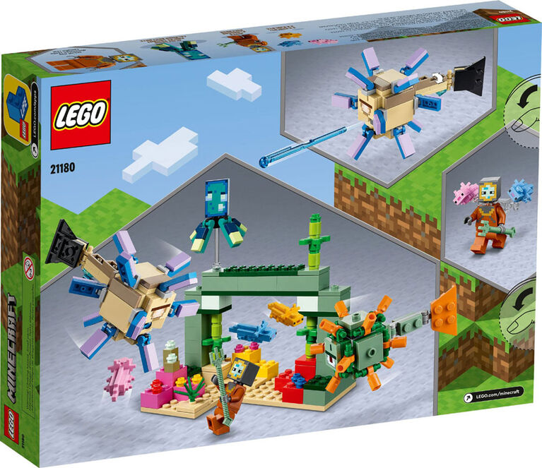 LEGO Minecraft Le combat des gardiens 21180 Ensemble de construction (255 pièces)