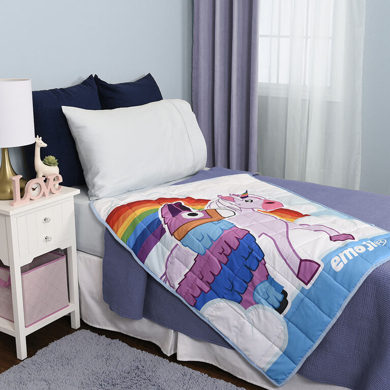 Emoji Unicorn Kids Weighted Blanket (36 x 48 inches), 5lbs