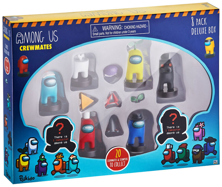 Ensemble de luxe de 8 figurines Coéquipiers Among Us