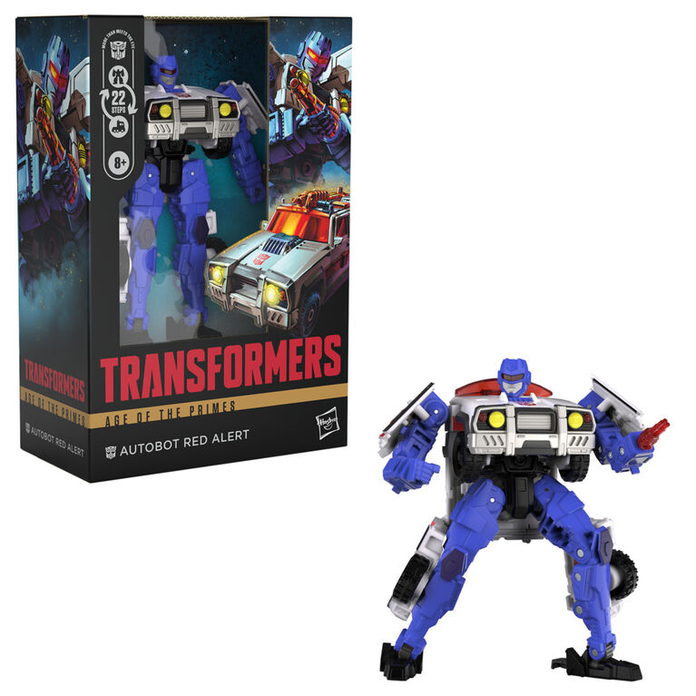 Transformers Age of the Primes, figurine Autobot Red Alert classe Voyageur