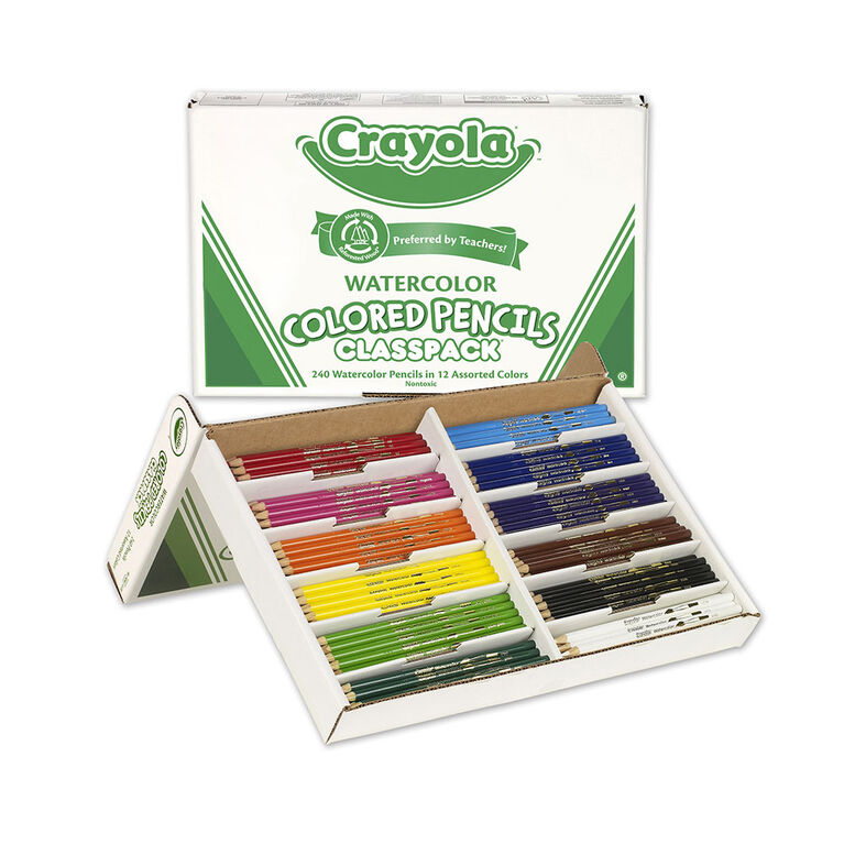 Crayola - Watercolour Pencils Classpack, Assorted, 240/Pack - English Edition