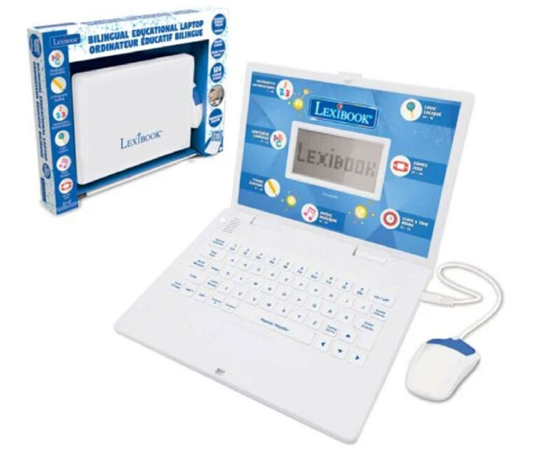 Lexibook Bilingual Educational Computer with 124 Activities (French/English)