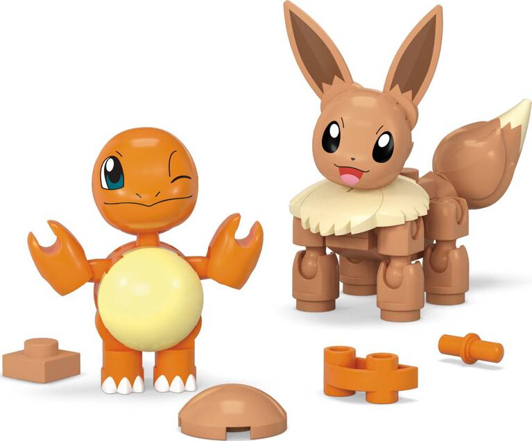 MEGA Pokémon Poké Ball 2-Pack Building Toy Kits with 2 Action Figures (40 Pieces)