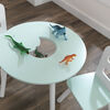 Ensemble table de rangement ronde + chaise - Menthe