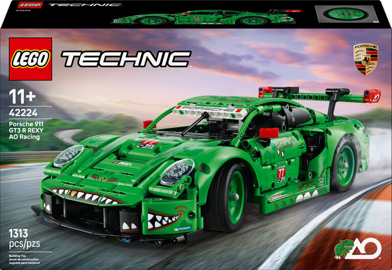 LEGO Technic Porsche 911 GT3 R REXY AO Racing Car Building Toy for Kids, Ages 11+ - 42224