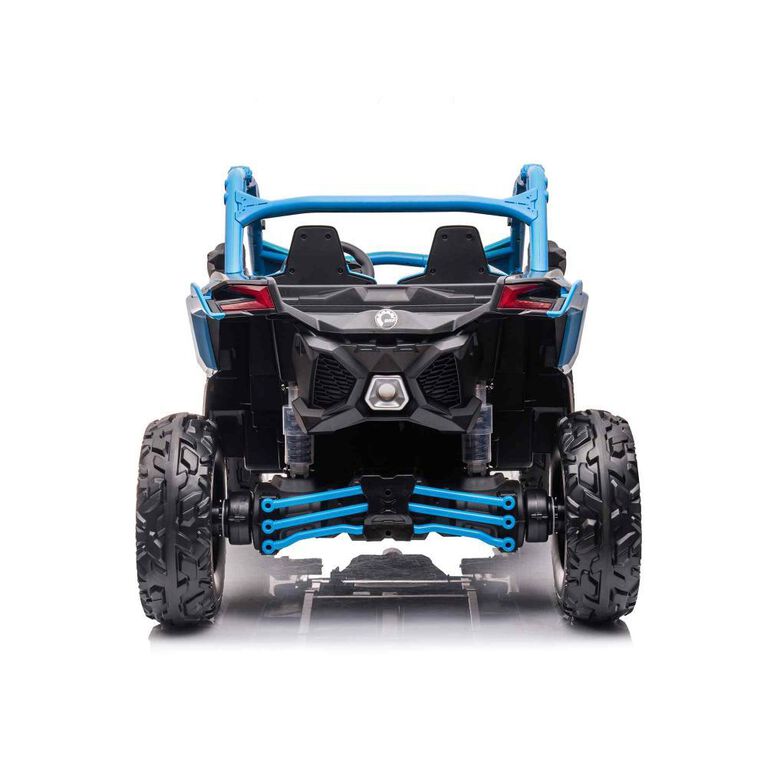 KIDSVIP Can-Am Maverick 2X24V Kids' & Toddlers' 4X4 Ride-On UTV Buggy w/ RC - Blue