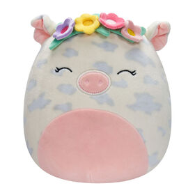 Squishmallow 7.5" -  Rosie the Spotted Pig with Flower Crown