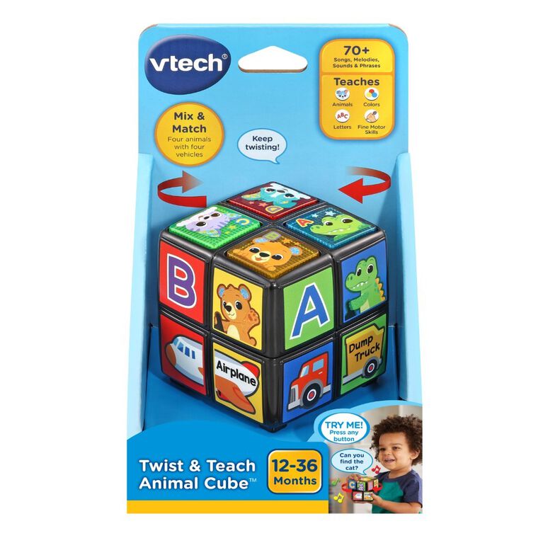 VTech Twist and Teach Animal Cube - English Edition