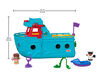 Fisher-Price - Little People Travel Together Friend Ship Playset