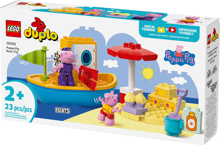 Ensemble LEGO DUPLO Le voyage en bateau de Peppa Cochon 10432