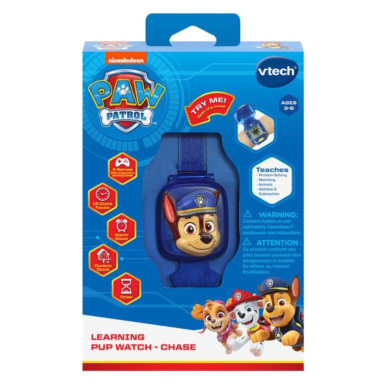 VTech PAW Patrol Learning Pup Watch - Chase - English Edition
