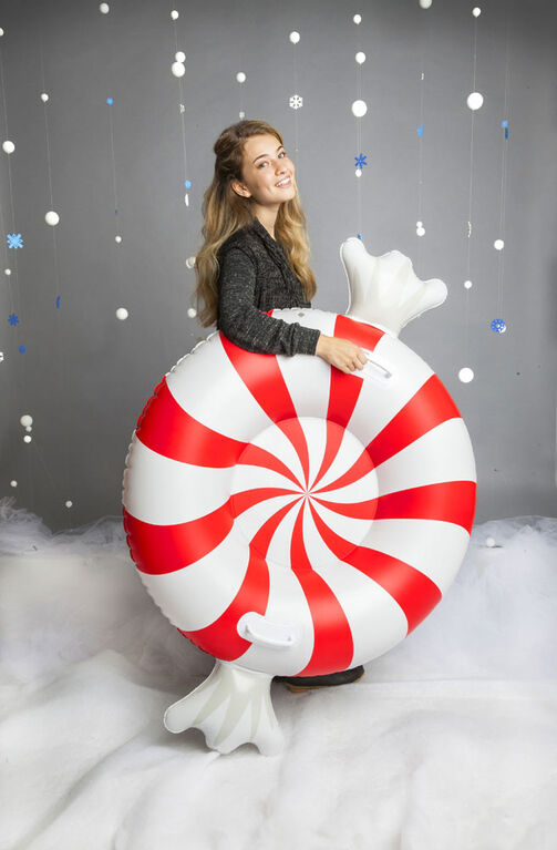 BigMouth Inc Grosse Chambre A Air Pour La Neige, en forme de bonbon à la menthe