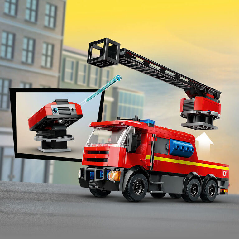 LEGO City Fire Station with Fire Truck Pretend Play Toy 60414