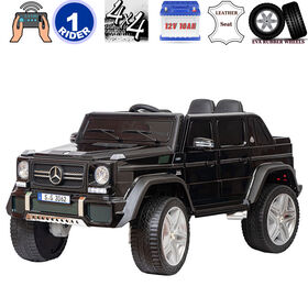KidsVip 12V Kids and Toddlers Mercedes G650s Maybach 4WD Ride On Car w/Remote Control - Black - English Edition