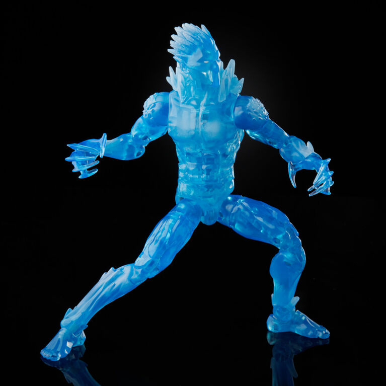 Marvel Legends Series 6-inch Scale Action Figure Toy Iceman and 2 Build-A-Figure Parts