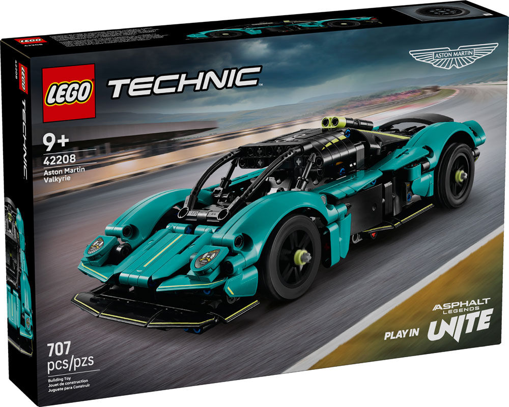 LEGO Technic Aston Martin Valkyrie Toy Car Model Kit - Kids Toy for Boys and Girls, Ages 9+ - 42208