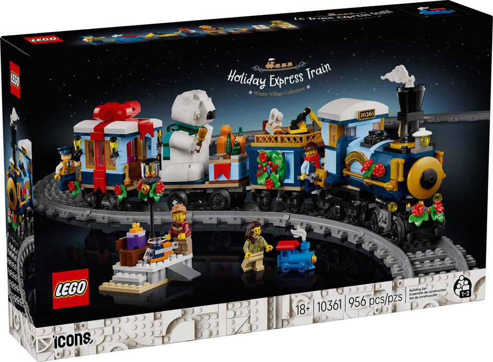 LEGO Icons Holiday Express Train Building Set for Adults, Ages 18+ - Christmas Train W/Track - 10361