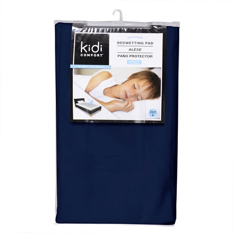 Washable and Waterproof 3 layers Toddler Pad 60 X 30 Navy