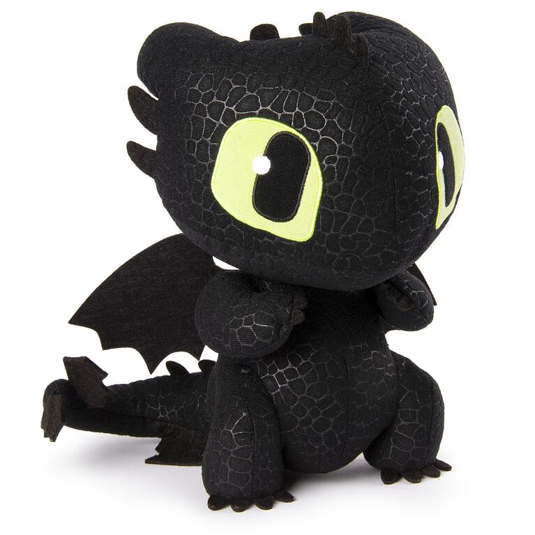 How To Train Your Dragon, Squeeze & Growl Toothless, 10-Inch Plush Dragon with Sounds