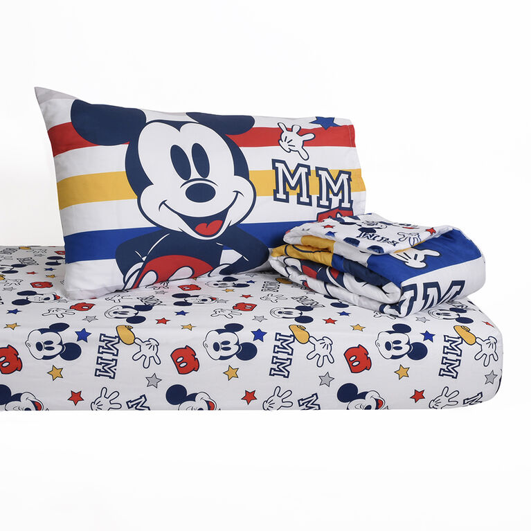 Disney Mickey Mouse 3-Piece Toddler Bedding Set
