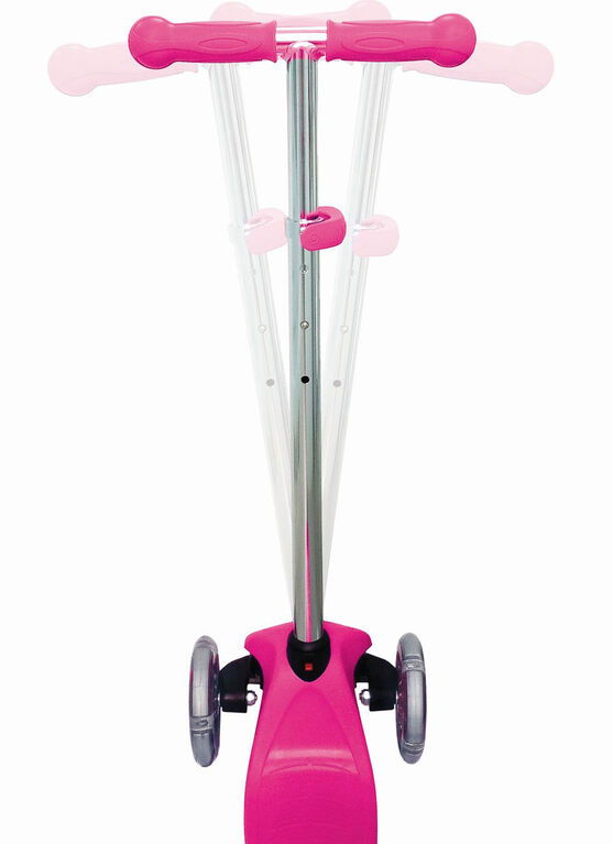 Trottinette à lumières Globber Primo - Rose fluo