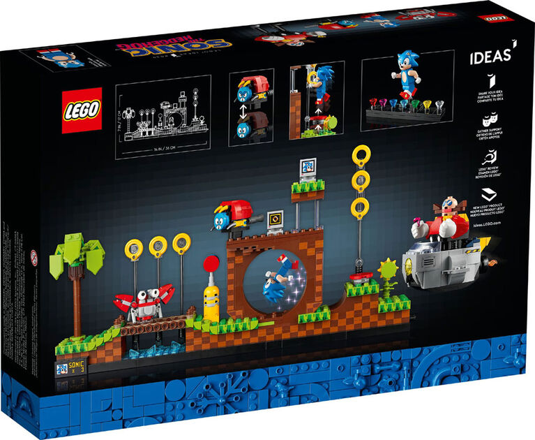 LEGO Sonic the Hedgehog statue building instruction INSTRUCTIONS
