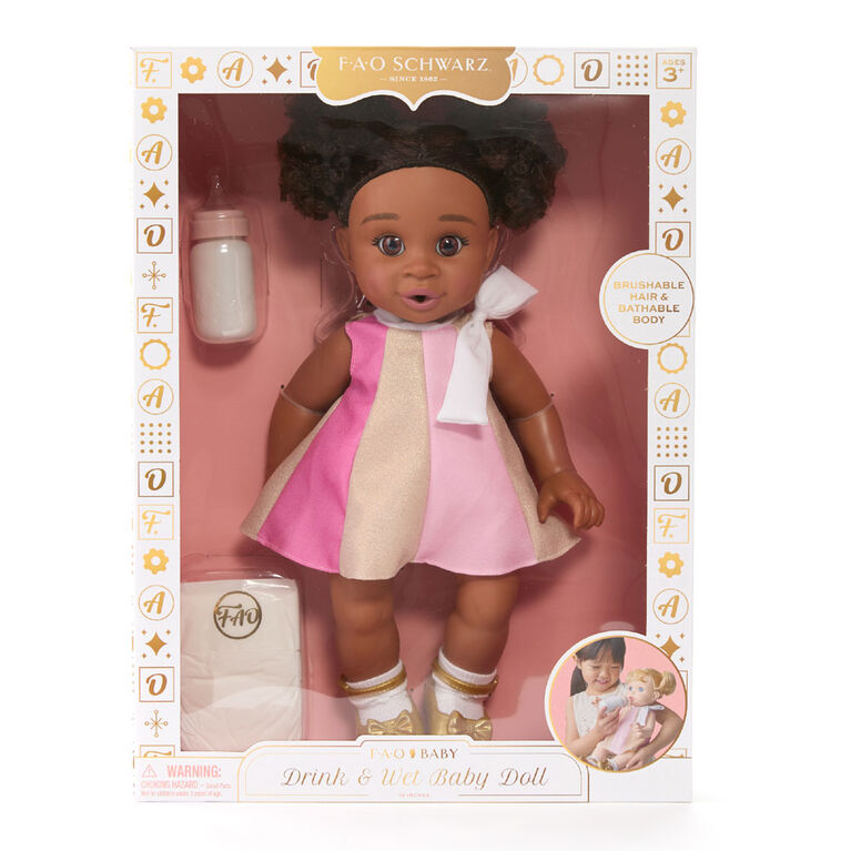 F.A.O. Schwarz Drink & Wet Baby Doll 35cm - R Exclusive