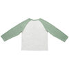 Jurassic Park - Raglan Long Sleeve Crew - Off White Heather & Green  - Size 5T - Toys R Us Exclusive