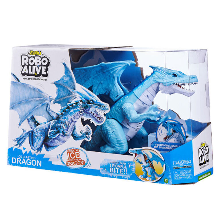 Zuru Robo Alive Ice Blasting Roaring Dragon Robotic Toy